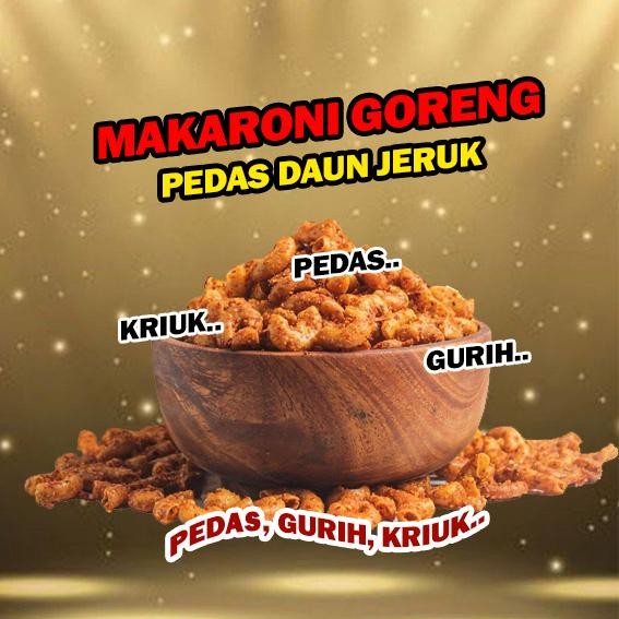 

Makaroni Cikruh Original PEDAS Daun Jeruk Viral 1KG Cemilan Sultan Cianjur Free ONGKIR Bisa COD POL