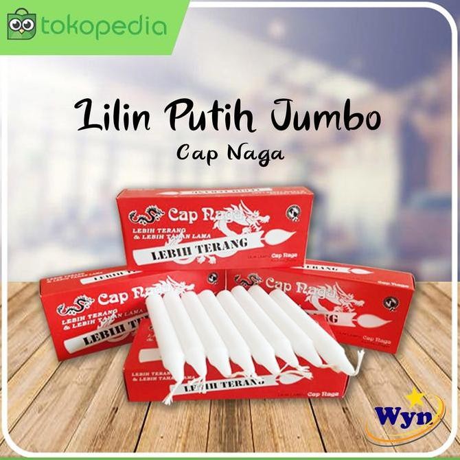 (Allthebest) Lilin Putih Jumbo / Lilin Mati Lampu