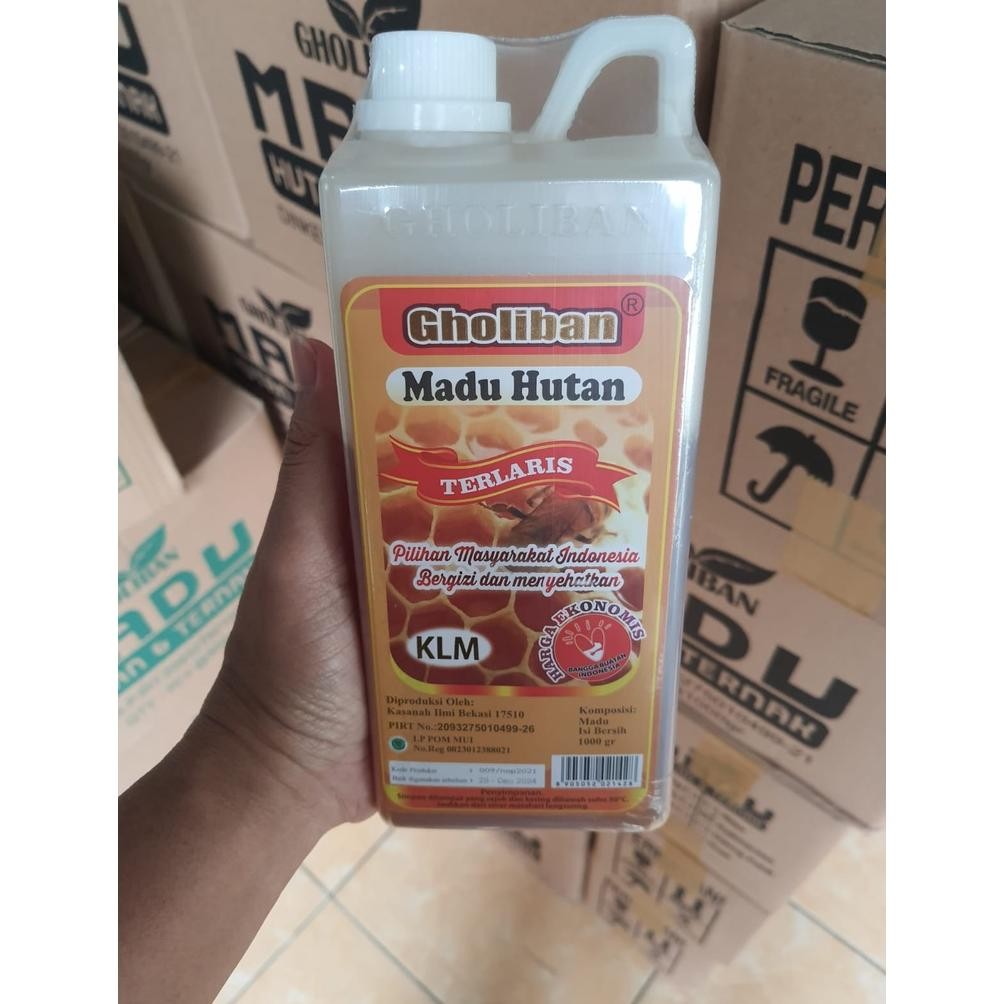 

(Terbaru) Madu KLM Gholiban Kalimantan 1 kg / 1kg Original Botol Timbul Tulisan Gholiban (Terlaris)