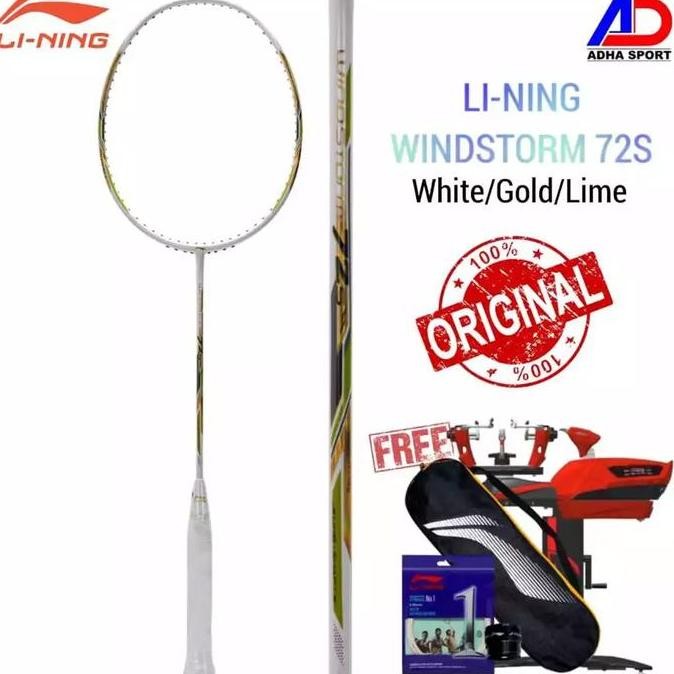 Sale Raket Badminton Lining Windstorm 72S/72-S Original Super Ringan