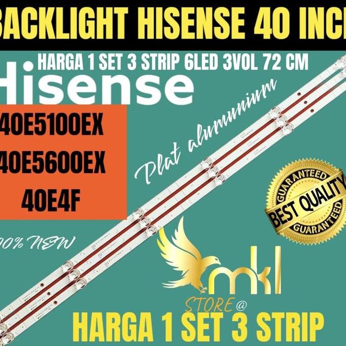 BACKLIGHT TV LED 40 INCH HISENSE 40E5100EX 40E5600EX BACKLIGHT TV 40 I