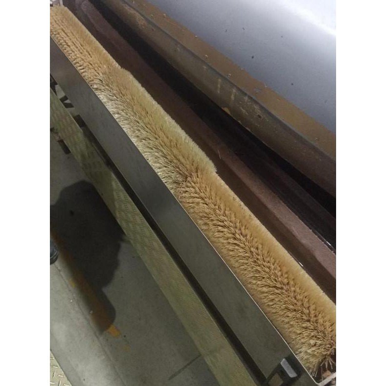 Wire Brush Nylon Sikat Roll Nilon Bulat Brush Mesin Rol Pembersih Nylon Conveyor Belt Cleaning Tanpa
