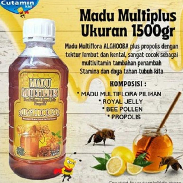 

(Terbaru) madu multiplus alghoobah 1500gr madu multiflora I MADU MURNI PLUS ORIGINAL TERMURAH (Terlaris)