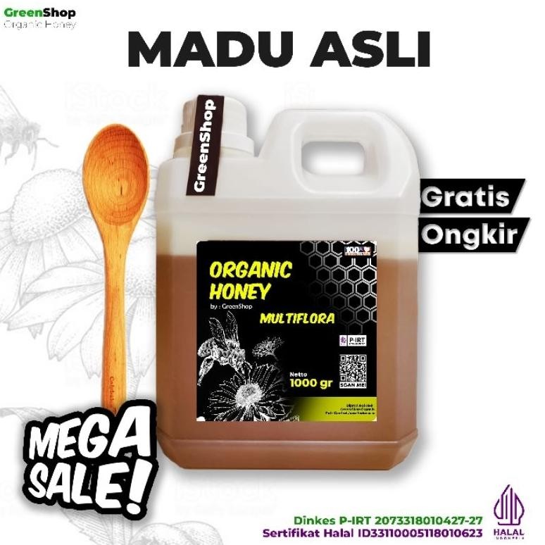 

(Terbaru) Madu Asli Multiflora Super 1kg Raw Honey Madu Murni - 100% Organic (Terlaris)