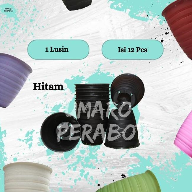 Grosir 1 Lusin Pot Tirus 20 Pot Pot Bunga Pot Plastik Umaro Perabot