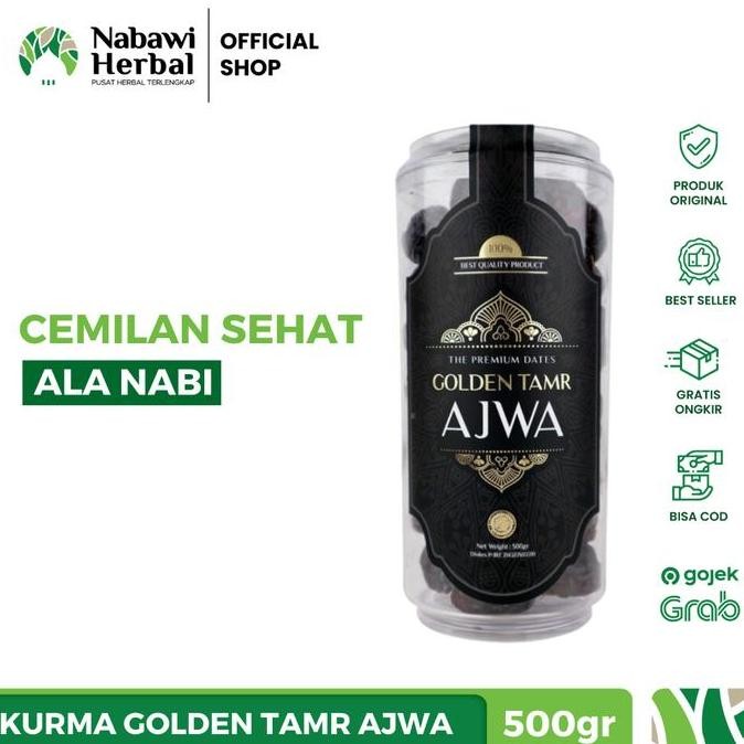 

GOLDEN TAMR - Kurma Golden Tamr Ajwa 500gr - by nabawiherbal