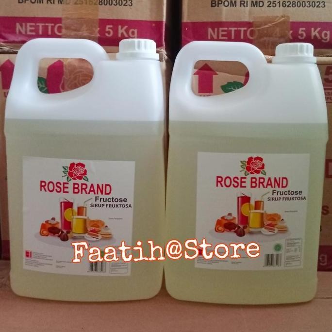 

Baru Rose Brand Gula Cair / Simple Syrup / Fruktosa 5 Kg - Khusus Grab/GoJek
