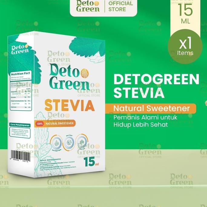 

Baru DetoGreen Stevia Natural Sweetener 15ml Gula Stevia Tetes Sehat Nol Kalori