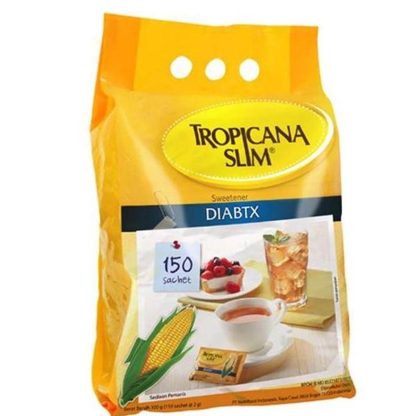 

Baru Tropicana Slim Diabtx 150 Sachet - Pemanis Jagung Pengganti Gula Diabetes