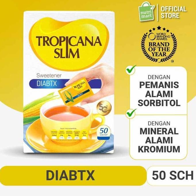 

Baru Tropicana Slim DIABTX 50 Sachet Pemanis Khusus Diabetesi