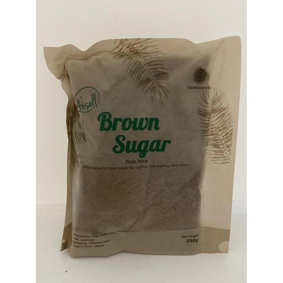 

Baru Ansell Brown Sugar 250gr Gula Aren Bubuk / Palm Sugar Alami