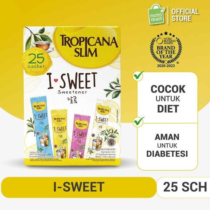 

Baru Tropicana Slim Sweetener I-Sweet - Pemanis Diet Pengganti Gula