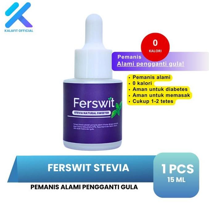 

Baru Ferswit Stevia Tetes Alami - Pemanis Bebas Gula untuk Makanan & Minuman