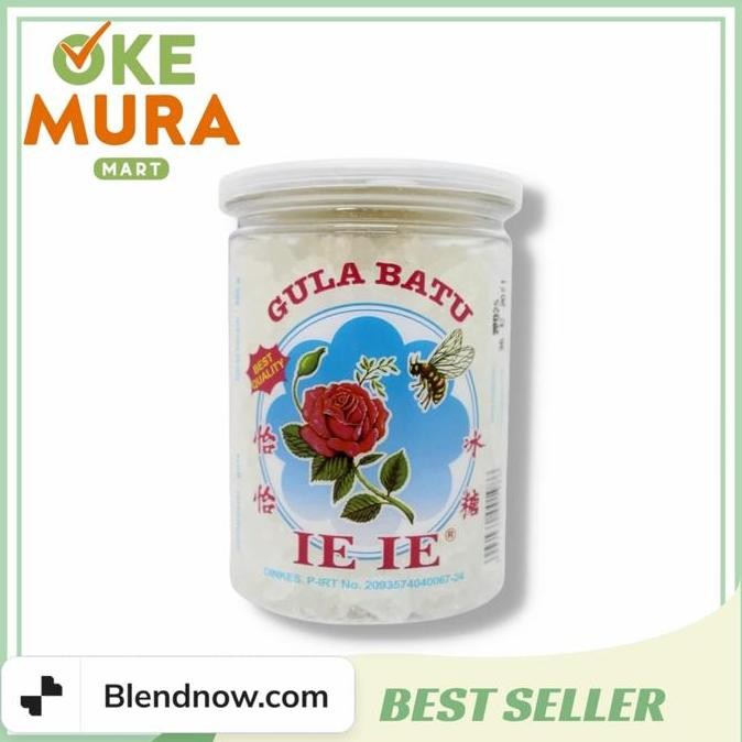 

Baru Gula Batu Kristal IE IE 400gr Gula Batu Kemasan Toples Best Quality