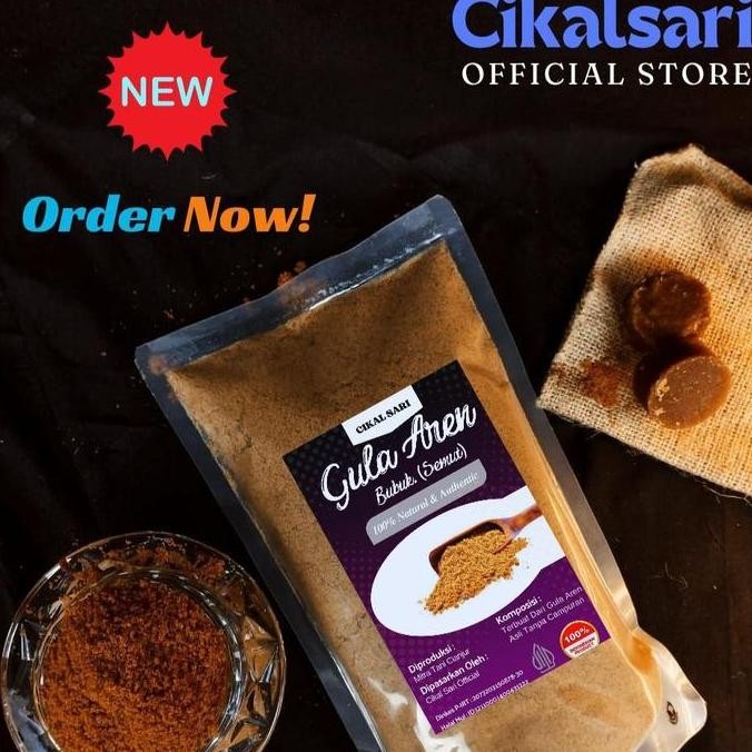 

Baru Gula Semut Aren Bubuk 1kg - Gula Palm Organik Natural