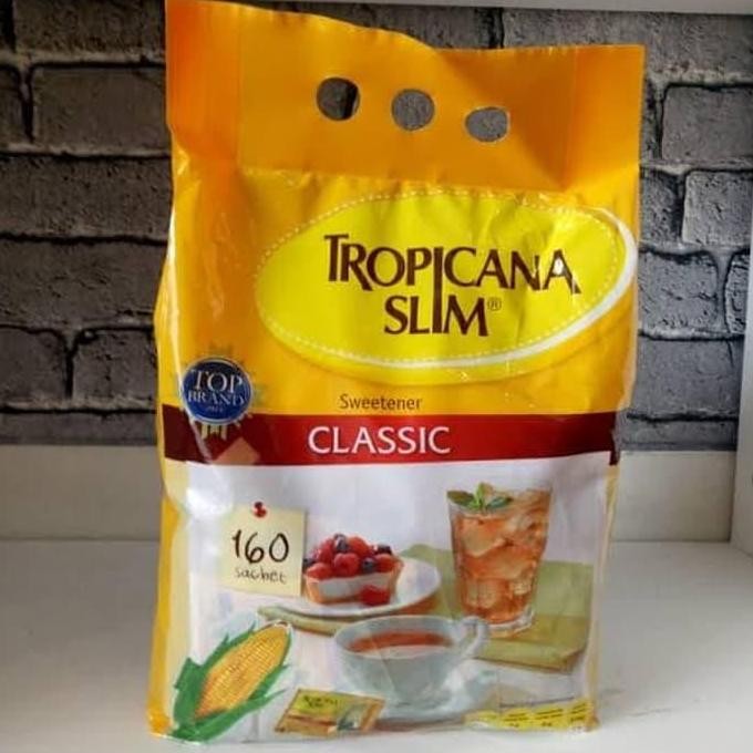 

Baru Tropicana Slim Classic Sweetener Pemanis Diet Sachet 160 pcs