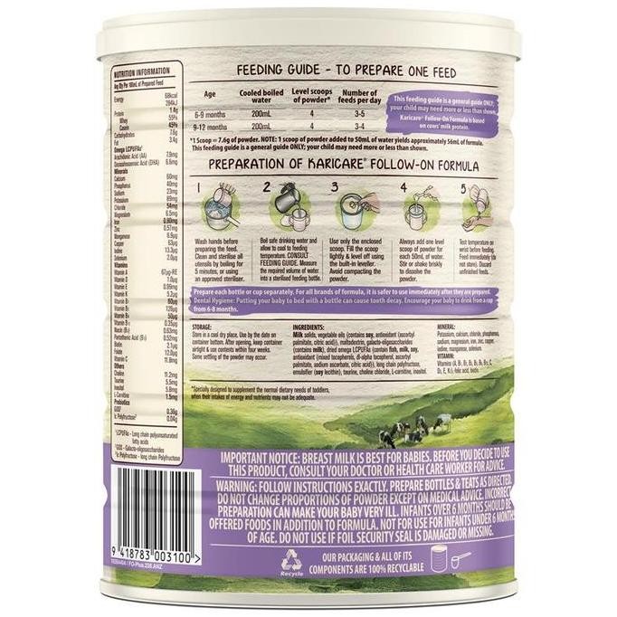 

Grosir Karicare 6-12 Months 900 Gram / Susu Bubuk Susu Anak