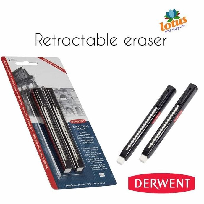 

Derwent Retractable Pen Eraser Set 2 Blister Pack