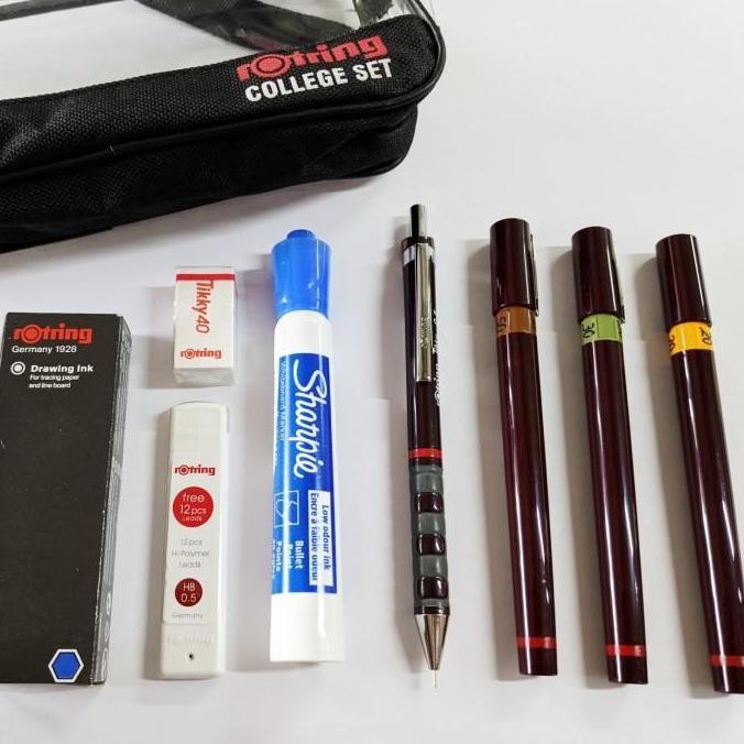 

Rotring Rapido Isograph College Set 0.2/0.3/0.5 Eco Pack