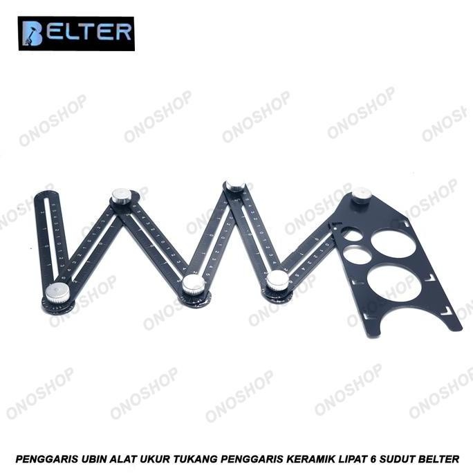 

Penggaris Ubin Alat Ukur Tukang Penggaris Keramik Lipat 6 Sudut Belter