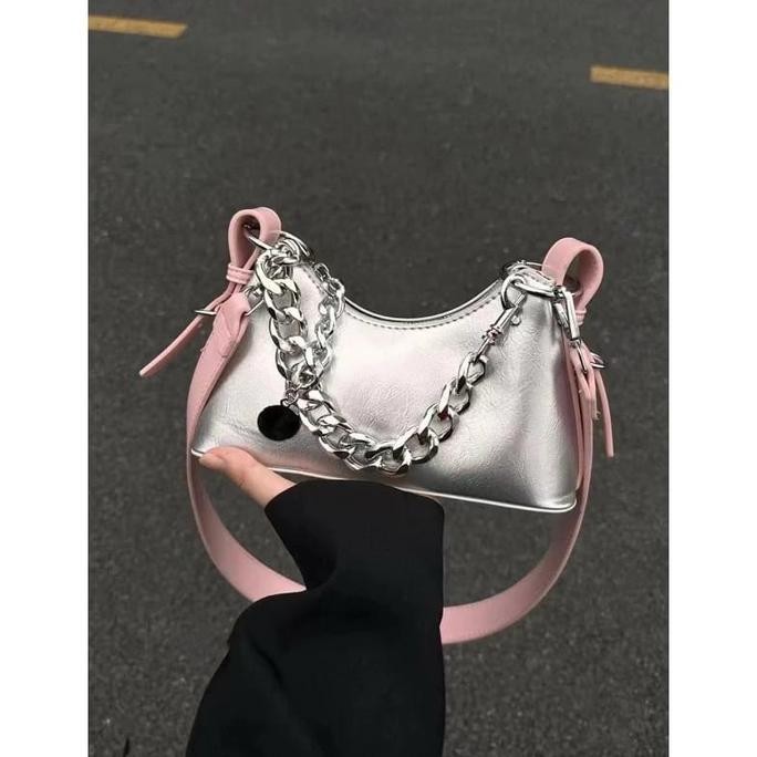 Georgia Y2K Koreaj Double Strap Shoulder Bag