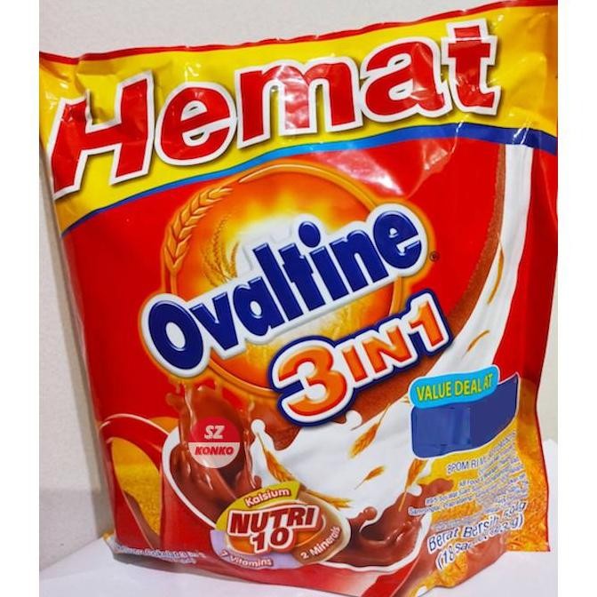 

Grosir Ovaltine 3 In 1 Pouch Isi 18 Sachet - Susu Bubuk Coklat Malt 3In1