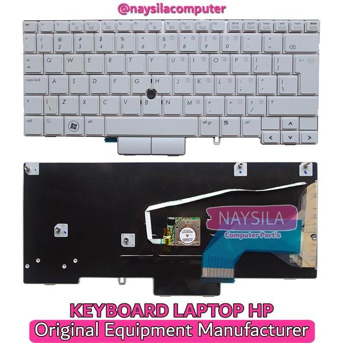 Sale Keyboard Hp 2710 2730 2710P 2730P Silver With Track Pointer