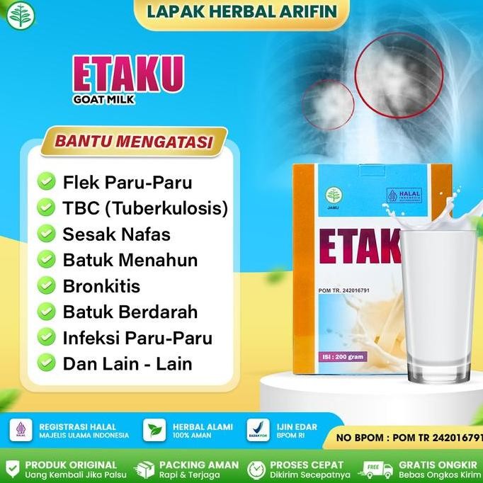 

Sale Etaku Susu Kambing Etawa - Flek Paru Paru Basah Tbc Asma Batuk