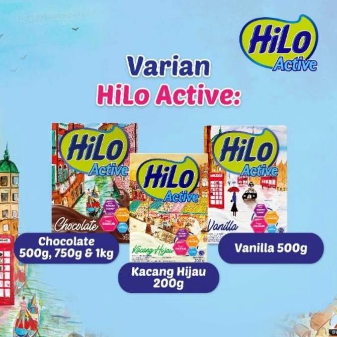 

Grosir Susu Tinggi Kalsium Hilo Active Chocolate 1000Gr