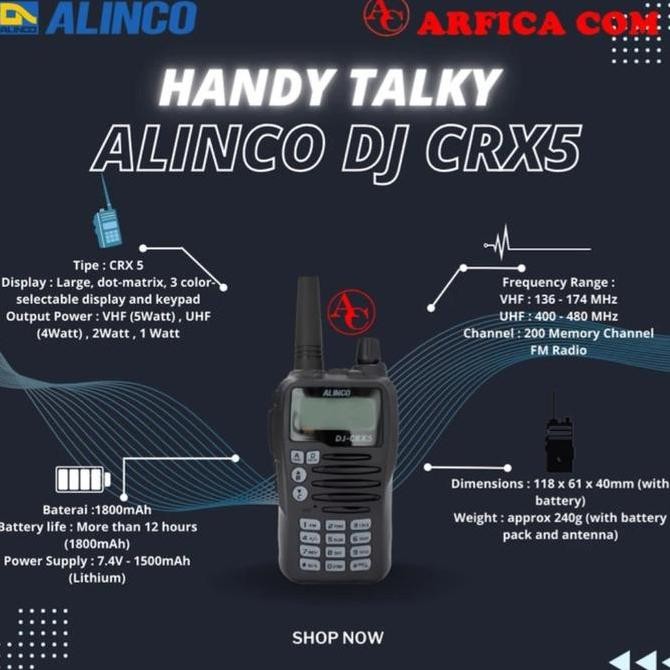 Sale Jual Ht Alinco Dj-Crx5 Dualband Original Alinco Dj Crx5 Crx 5 Crx5