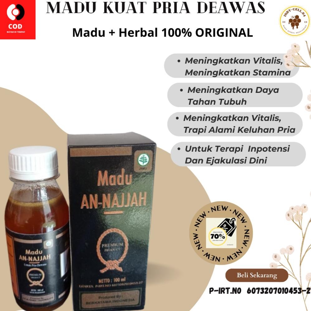 Madu An Najjah Obat Kuat Vitalis ,kuat Madu Korat Obat Kuat Pria Tahan Lama Vitamin