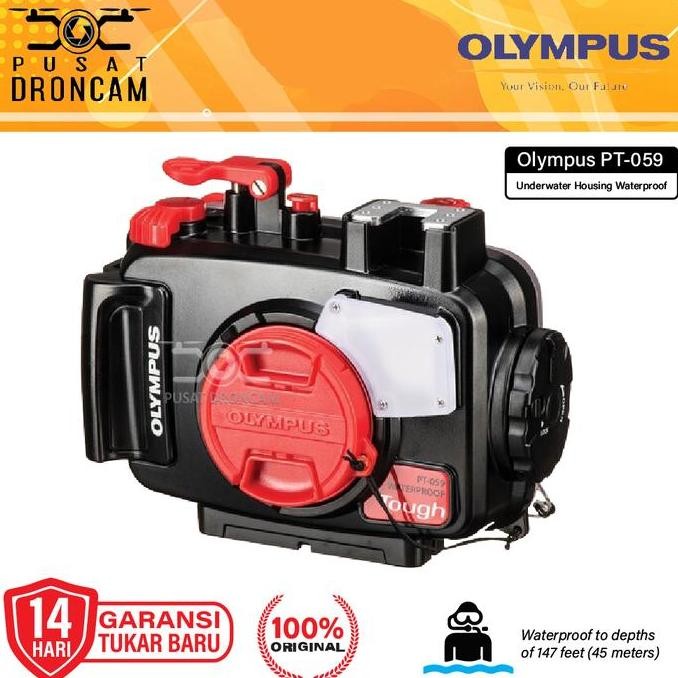 TERBARU WATERPROOF HOUSING OLYMPUS PT-059 TG6 TG7 ORIGINAL - CASING KAMERA TAHAN AIR
