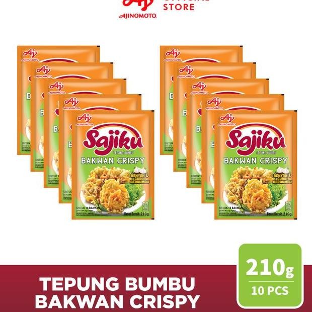 

Sajiku Tepung Bumbu Baan Crispy Sachet 210G 10Pcs