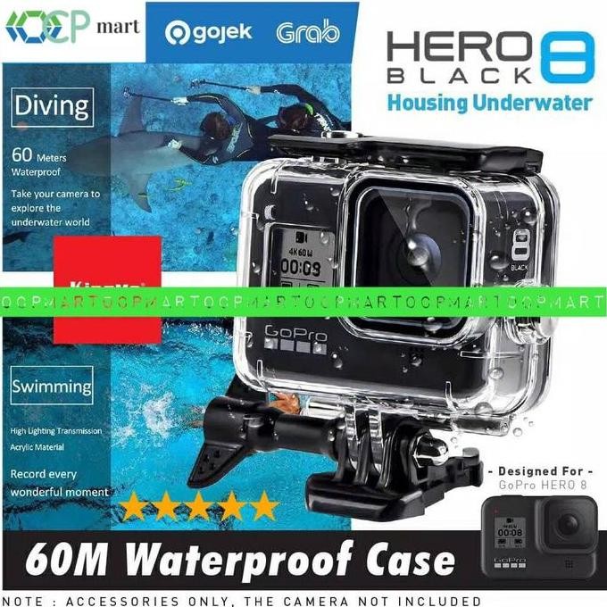 TERBARU WATERPROOF CASING GOPRO HERO 8 DIVING HOUSING KAMERA UNDERWATER CASE