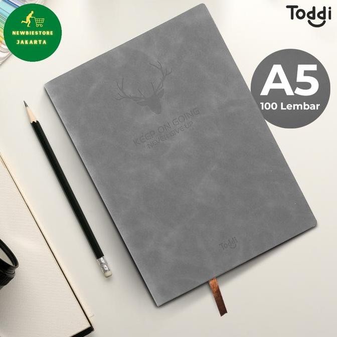 

Tersedia Toddi Buku Jurnal Leather Notebook Diary 68GSM 200 Halaman Grid A5