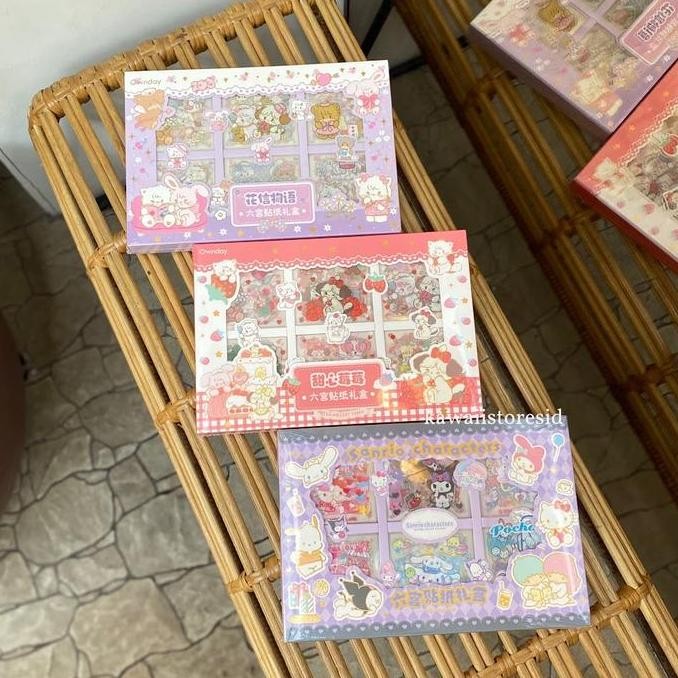 

Tersedia Label Sticker 60 Lembar Alat Tulis Sekolah Karakter Sanrio Kuromi My Melody