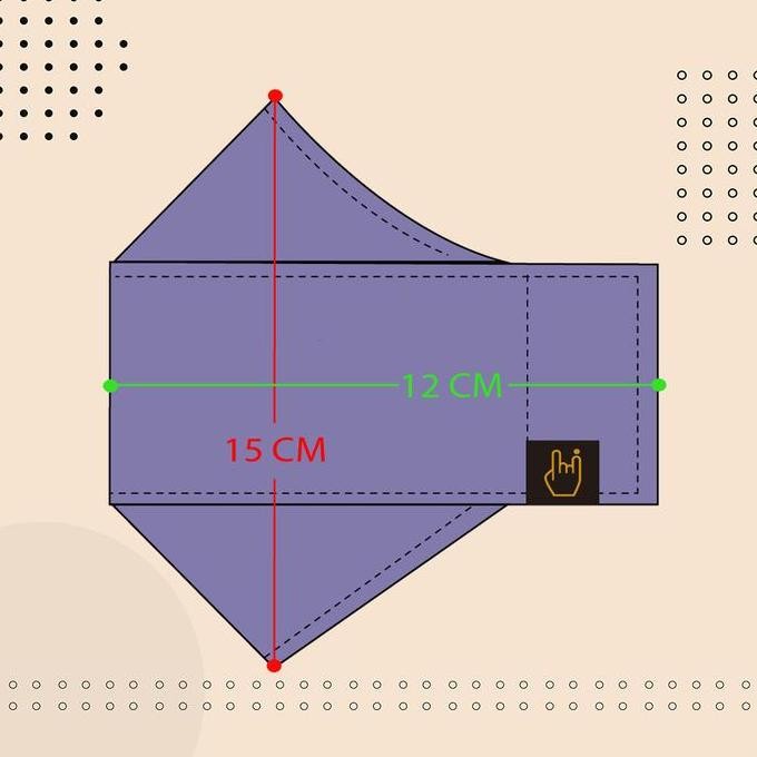 (Allthebest) Masker Hijab Origami 3 ply Masker Headloop Kain Polos Warna model Evo Karet Hitam