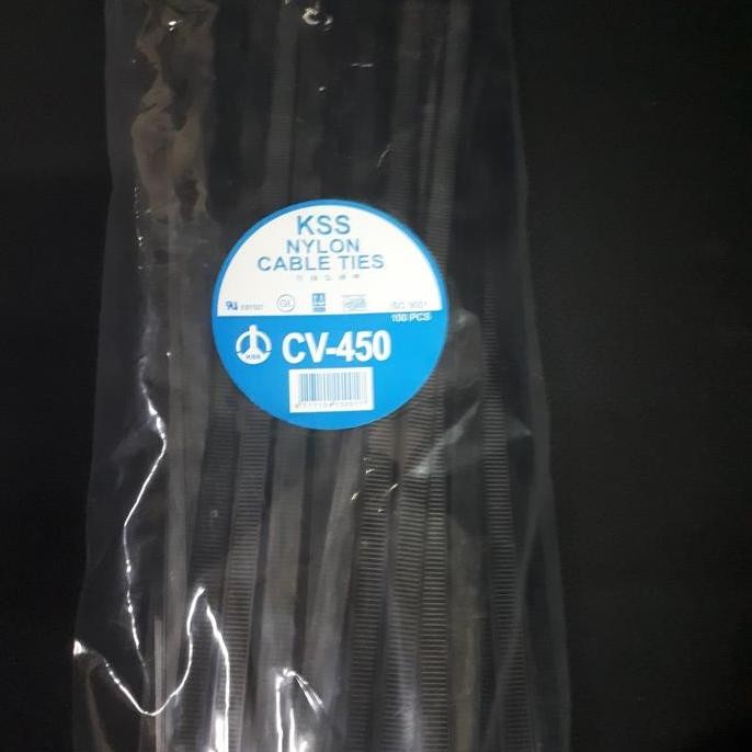 

Diskon! Kabel Ties KSS 9.6x450mm Cable Tie Ukuran Jumbo Warna Hitam