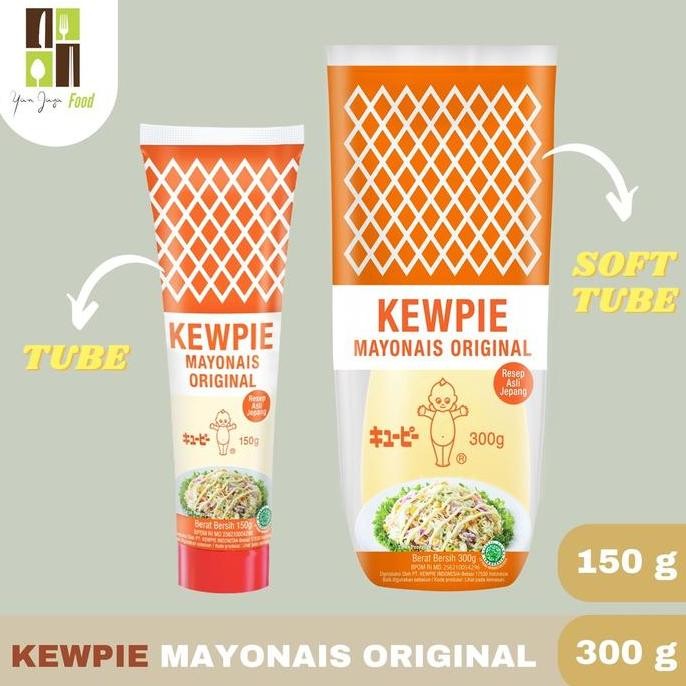 

Tersedia Kewpie Mayonnaise Original Tube 150g/300g - Saus Salad Jepang Halal