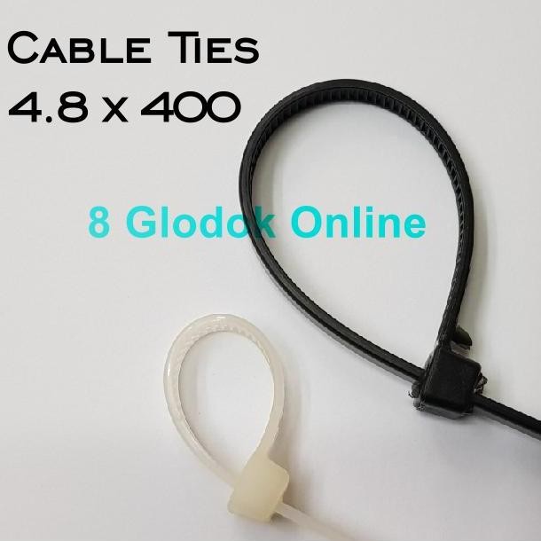 

Diskon! Cable Tie Nylon 40cm x 4.8mm | Kabel Tis 40CM / Cabel Ties Panjang & Tebal