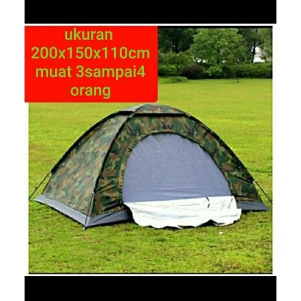 Tenda Camping Loreng Army 4 Orang Tenda Camping Dome 4 Orang Tenda Gunung WRD