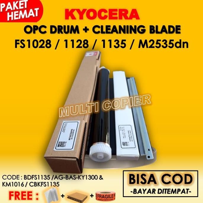 Paket OPC Drum Cleaning Blade Kyocera Fs 1028 1128 1135 M2535Dn Hemat