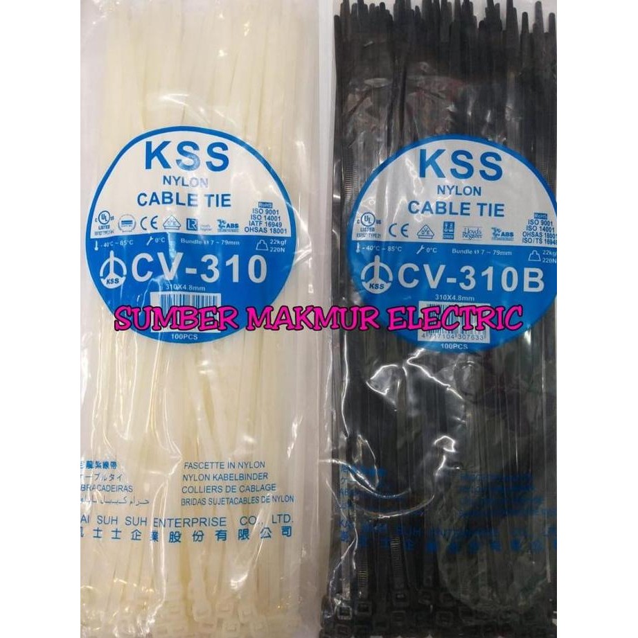 

Diskon! Cable Ties KSS CV-310 4.8x310mm - Kabel Ties 30cm Extra Nylon Tie
