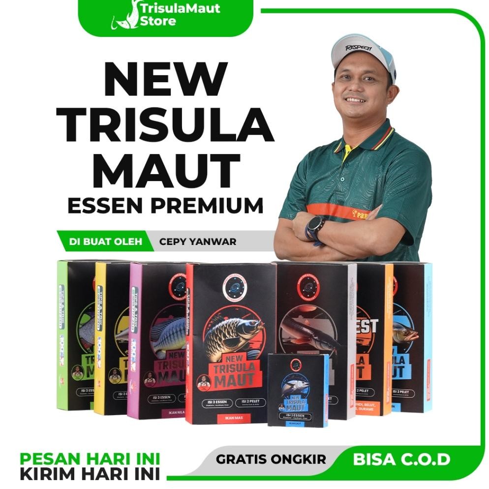 Terlaris New Trisula Maut Essen Harian Juara Pancing Terbaik Ikan Mas Lomba Nila Liar Lele Babon Pat