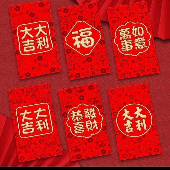 

LFM Angpao Panjang Netral Amplop Angpau Fu Merah Tebal Grosir Ampao Sincia