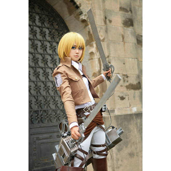 Anime cosplay Attack on Titan Survey Corps Eren Mikasa Jacket Performance Costume