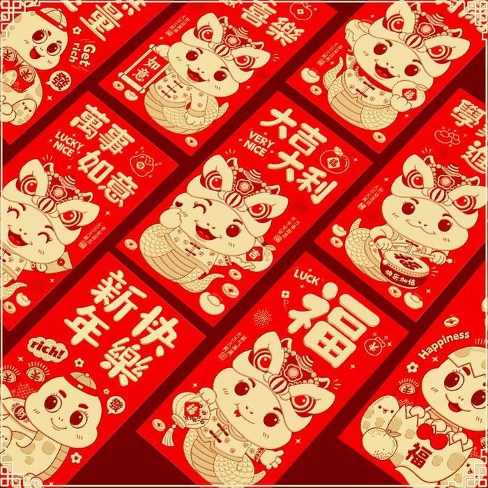 

LFM Angpao Imlek Kemasan Hadiah Tahun Baru Cina Amplop Sincia Red Pocket 2025