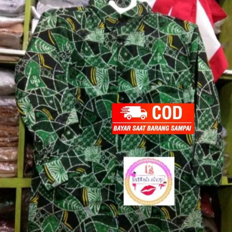 fg-80 KU09 Hem Batik UKS SD Panjang Sidoarjo Seragam Sekolah Hemat Terlaris