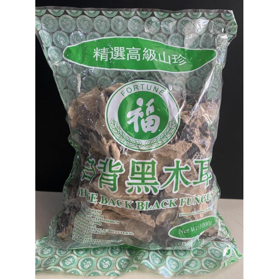 

Jamur Kuping Hitam Fortune Premium 1Kg / Jamur Kita Suka Kualitas Terbaik Harga Termurah
