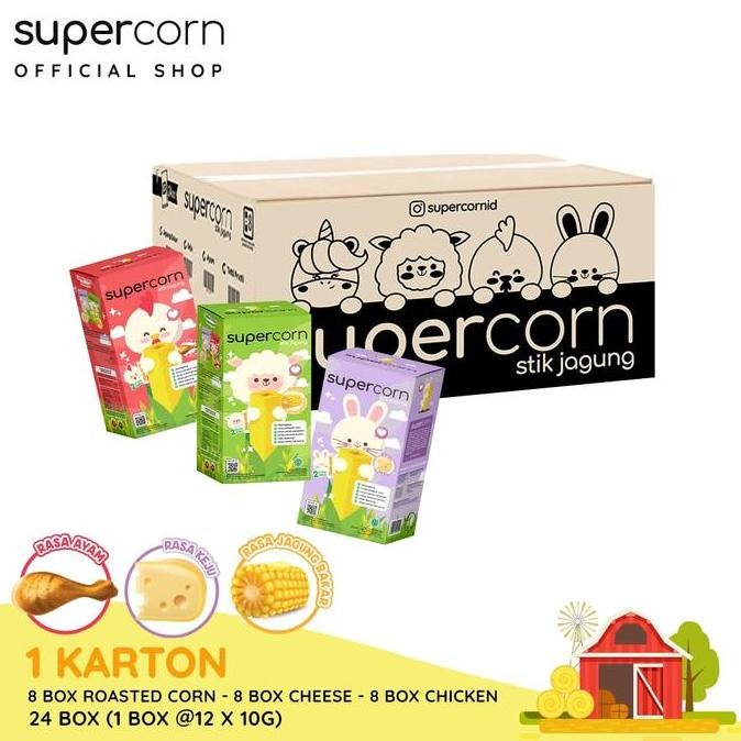 

1 karton supercorn variant MIX rasa